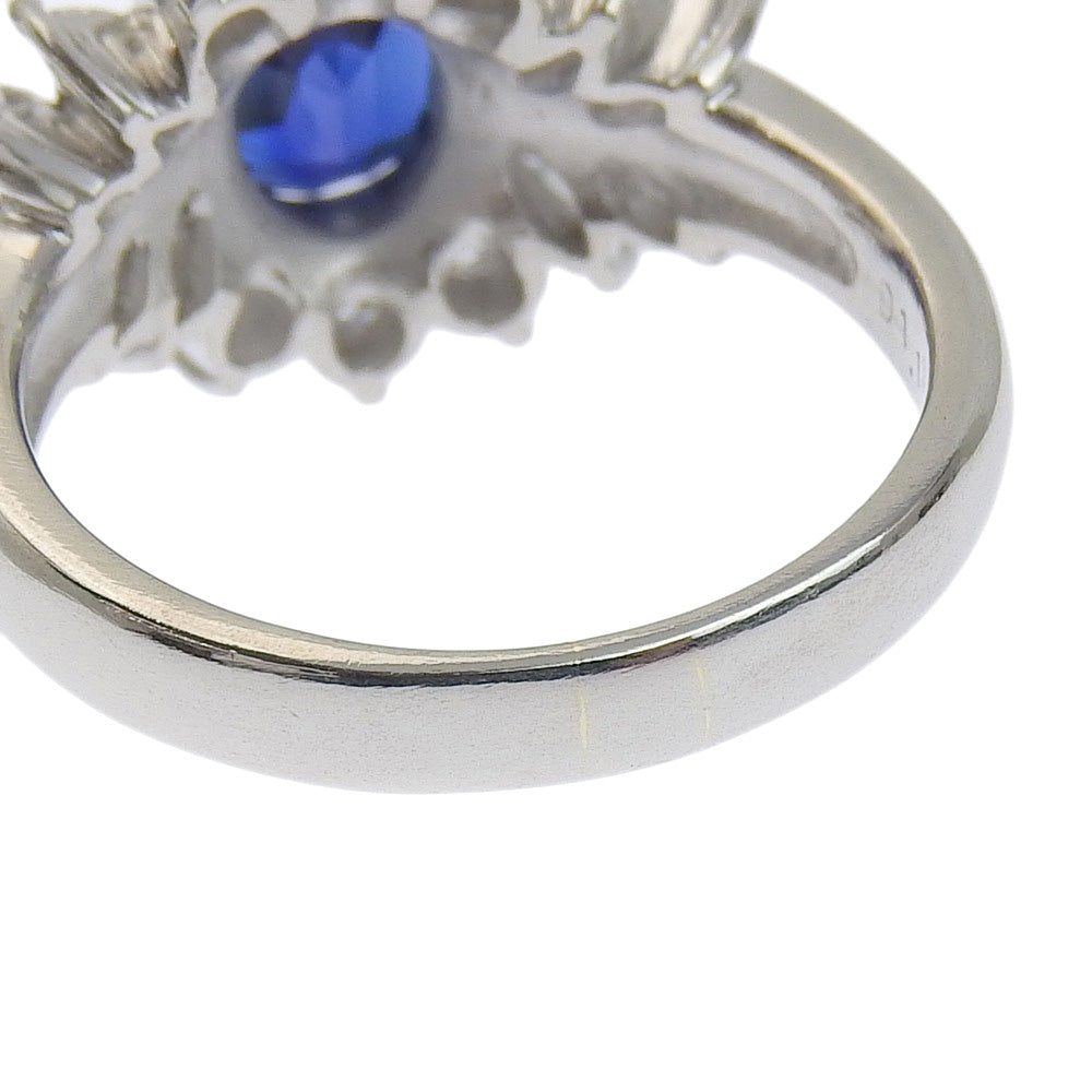 プラチナ サファイア リング PT900 2.44ct ダイヤモンド付き