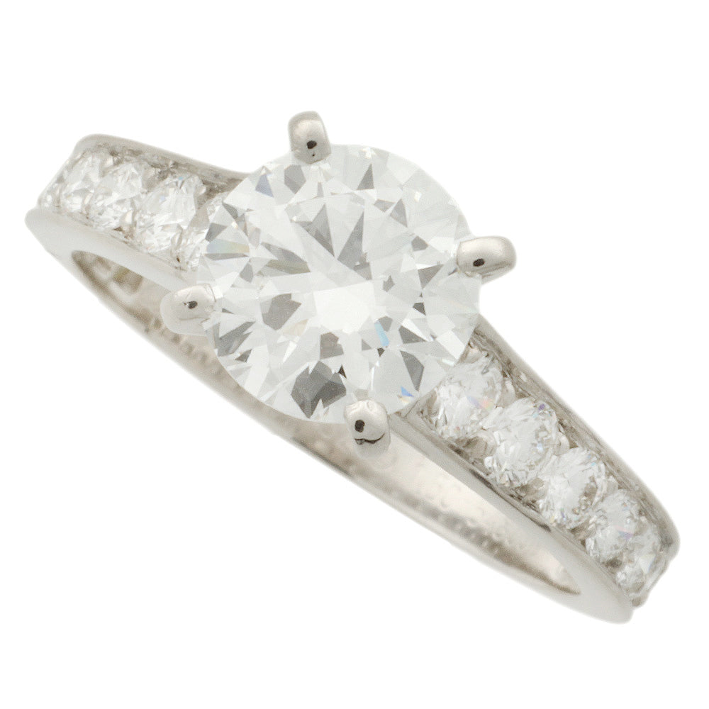 カルティエ プラチナ ダイヤモンド リング Pt950 1.50ct #52