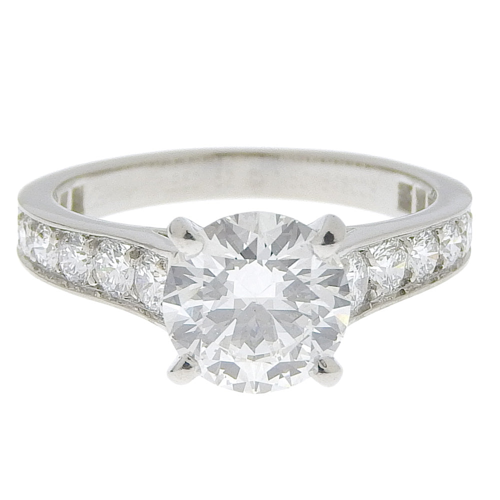 カルティエ プラチナ ダイヤモンド リング Pt950 1.50ct #52