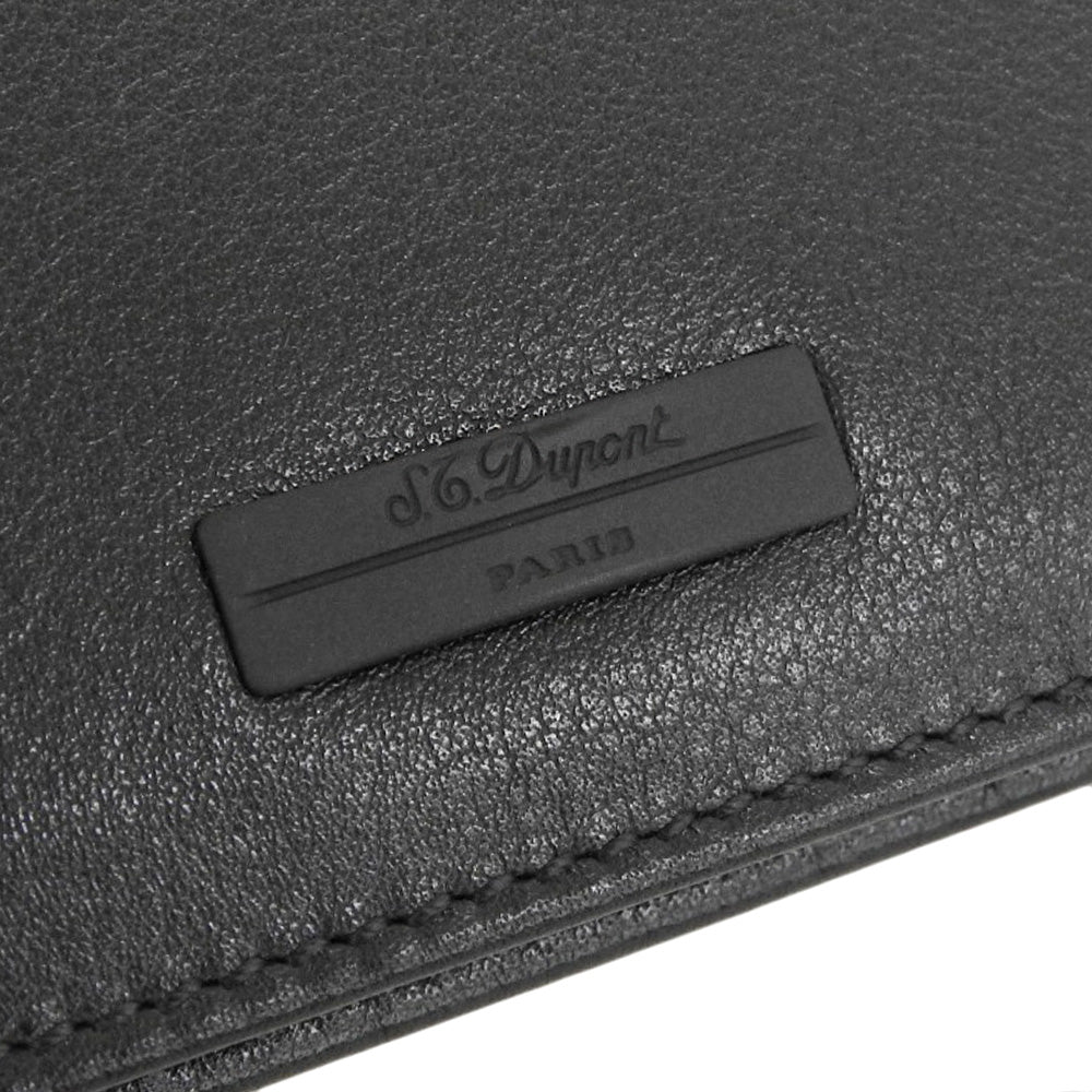 S.T. デュポン ブラック レザー 二つ折り財布