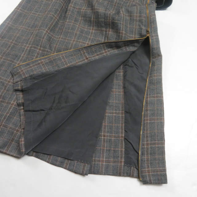 TOGA PULLA ウール チェック ドレス グレー