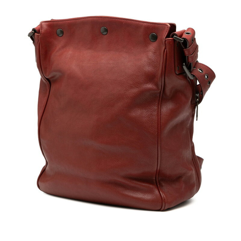 ボッテガ・ヴェネタイントレチャートレザーショルダーバッグ