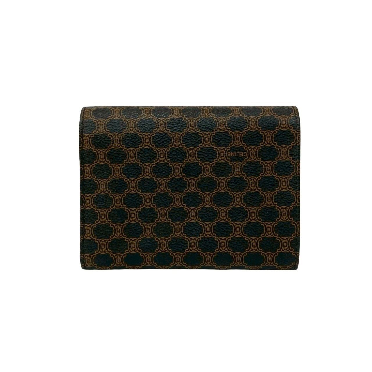 セリーヌ マカダム レザー三つ折り財布