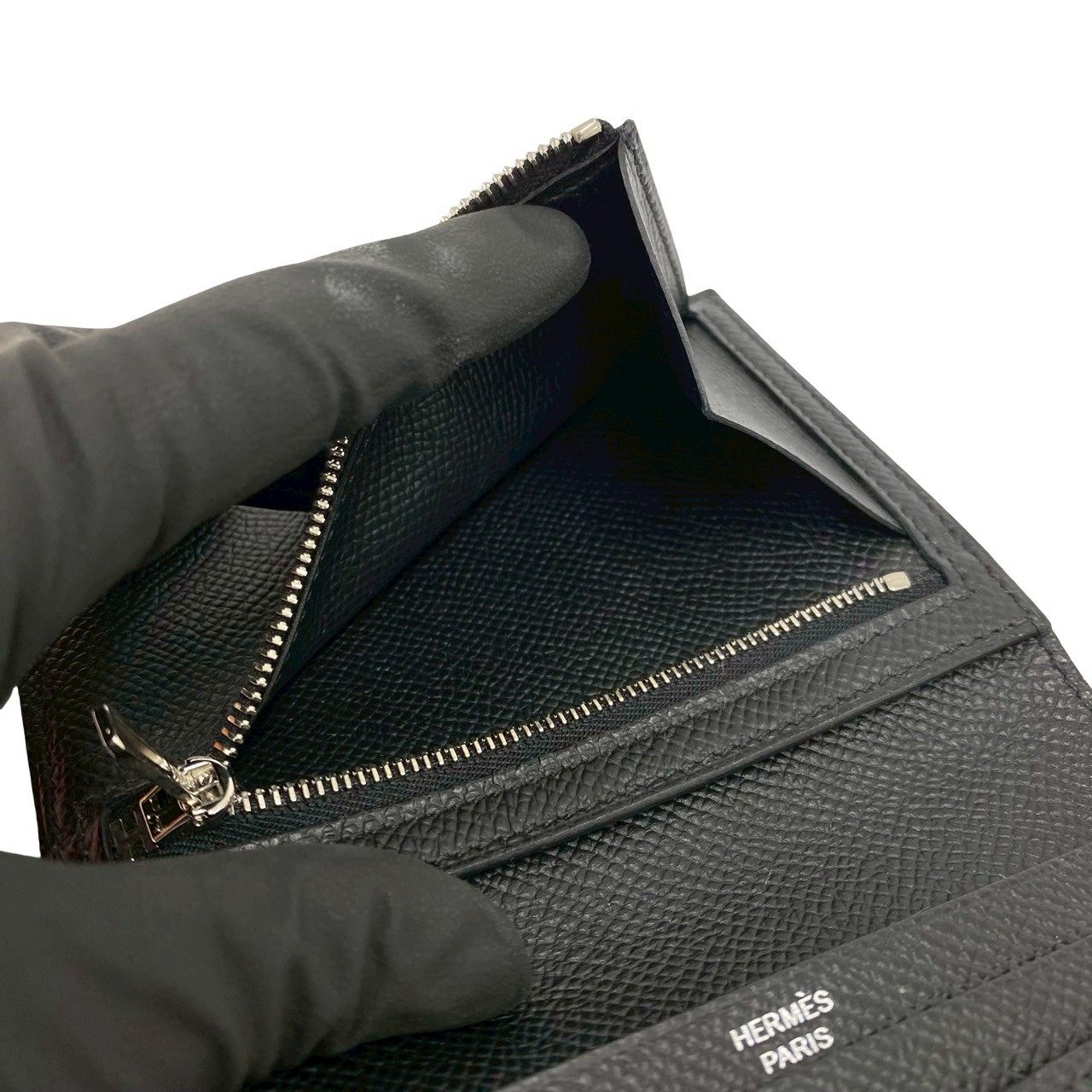 エルメス ベアンコンパクト ヴォーエプソン 二つ折り財布