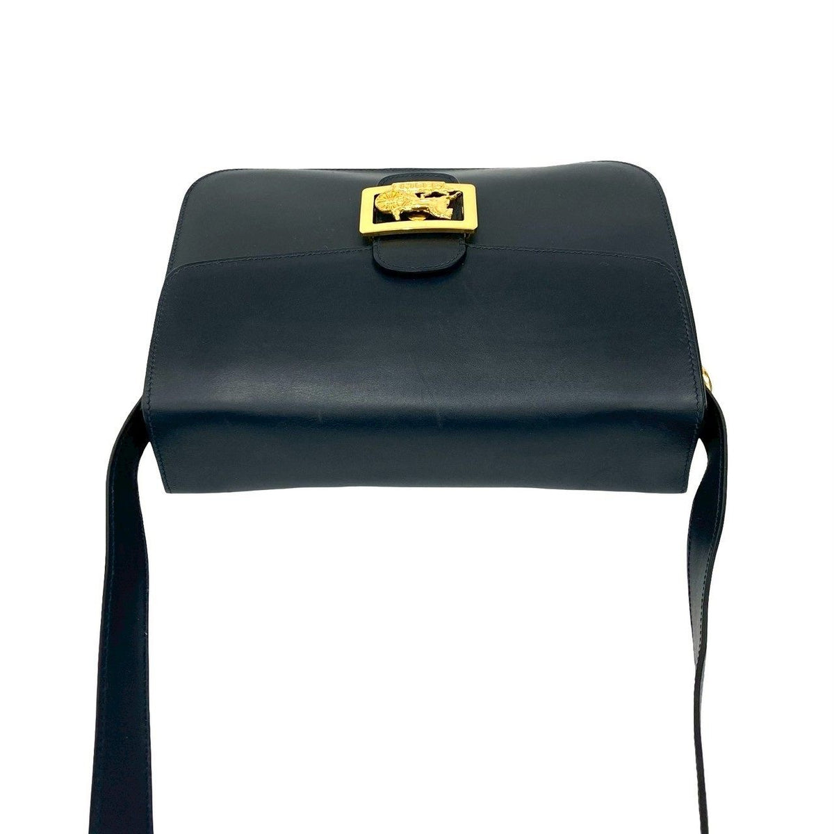 セリーヌ レザーショルダーバッグ