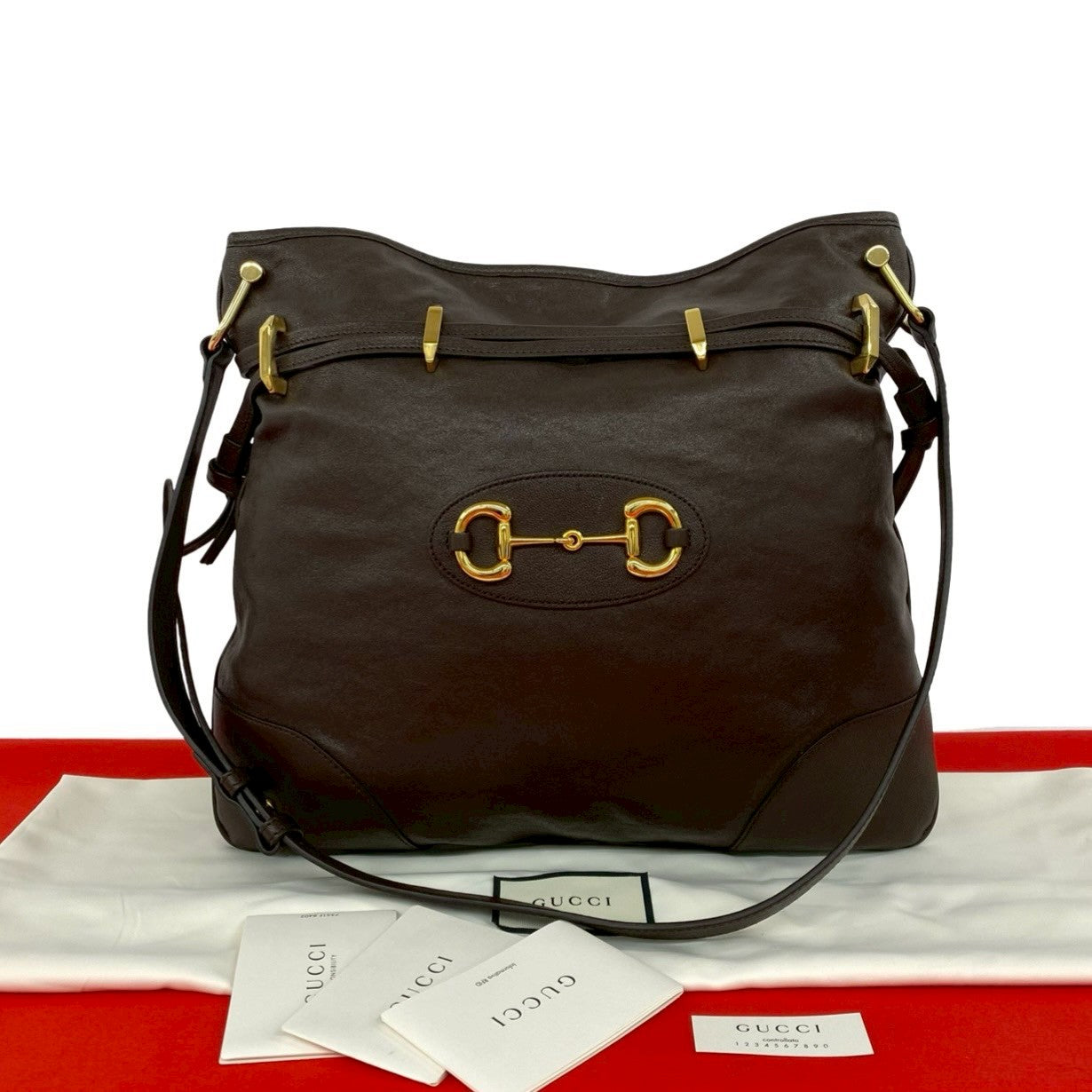 グッチ レザー ショルダーバッグ