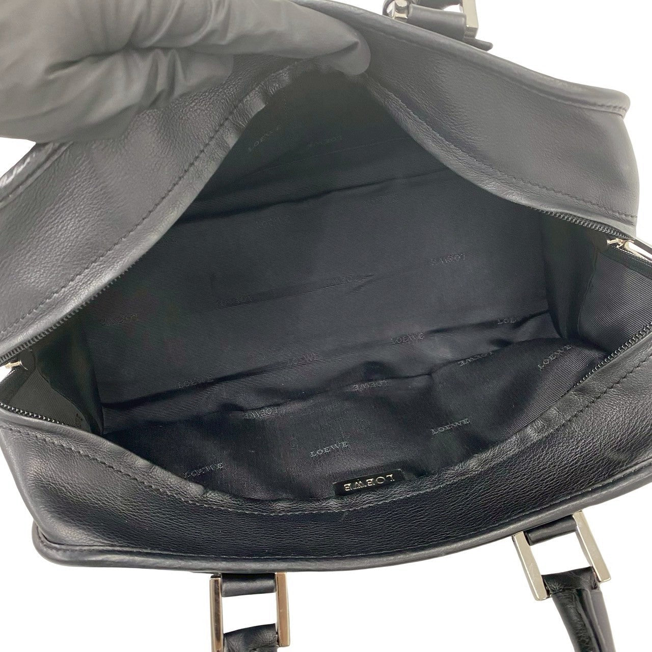 ロエベ アマソナ28 レザー ハンドバッグ