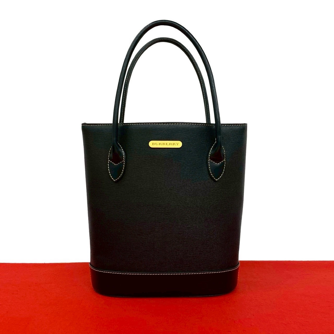 バーバリー レザー ハンドバッグ