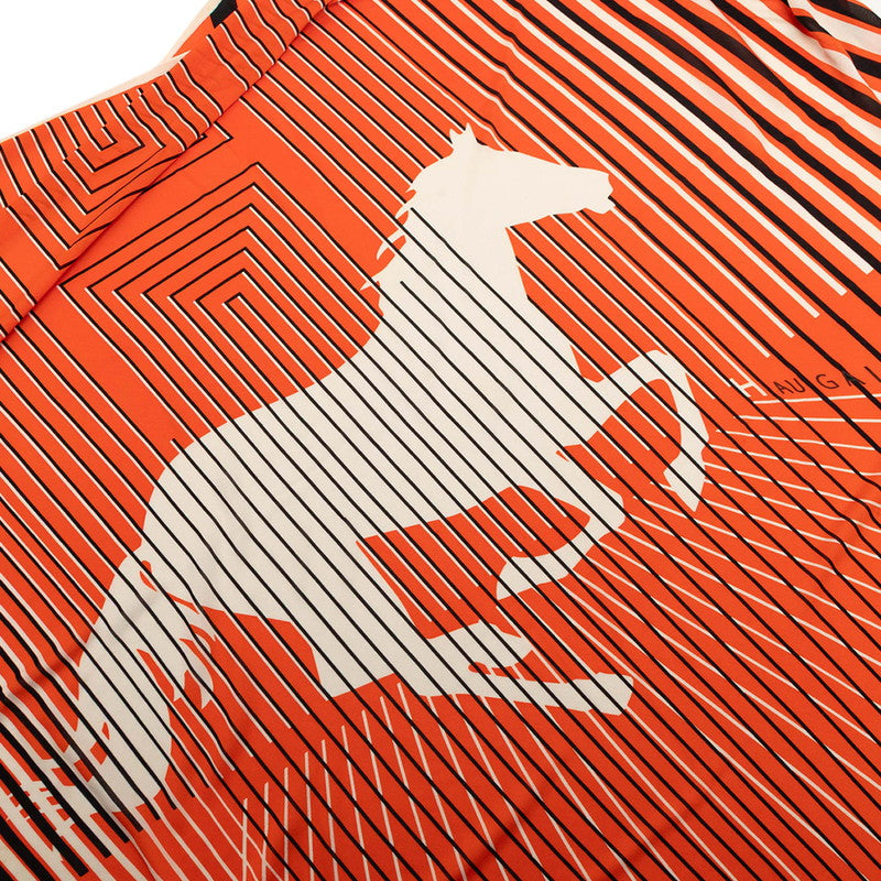 エルメス H AU GALOP シルクジャージ トライアングルスカーフ