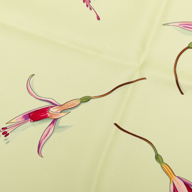 エルメス フクシャの花 カレ90 シルクスカーフ