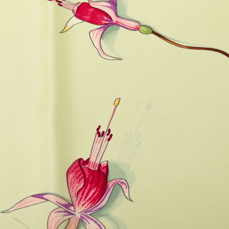 エルメス フクシャの花 カレ90 シルクスカーフ