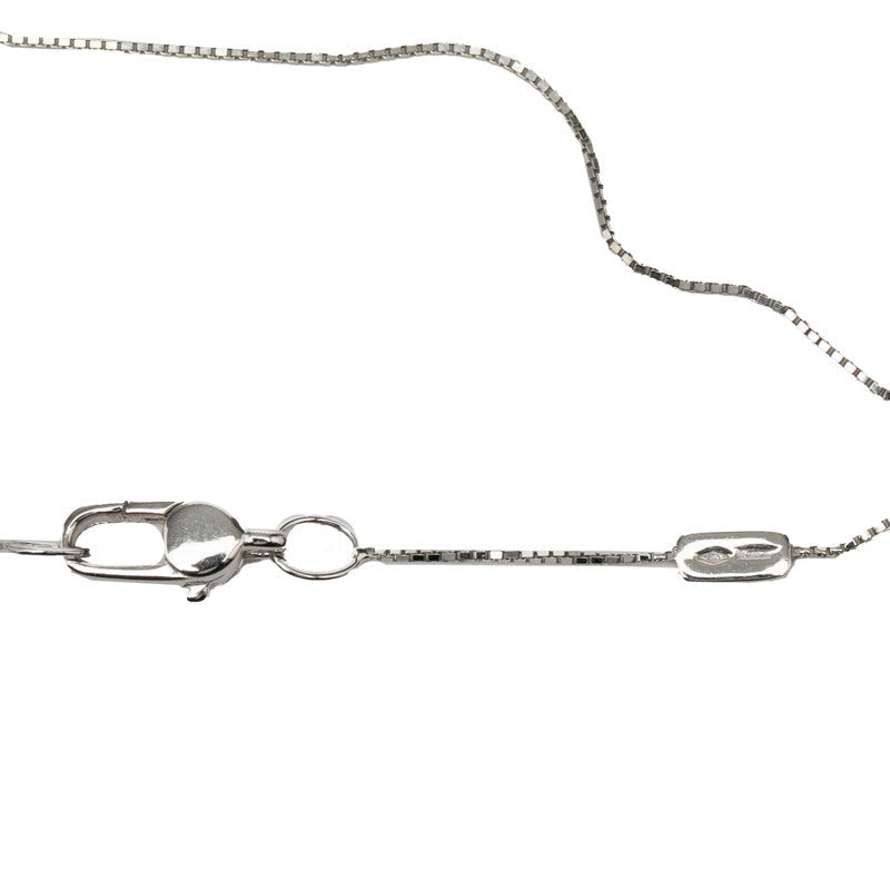 グッチ ハートモチーフ K18WG ダイヤモンドネックレス