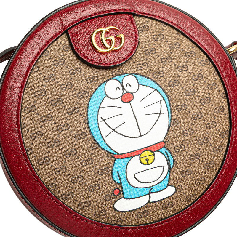 グッチ ドラえもん ミニ GG シュプリーム PVC ショルダーバッグ