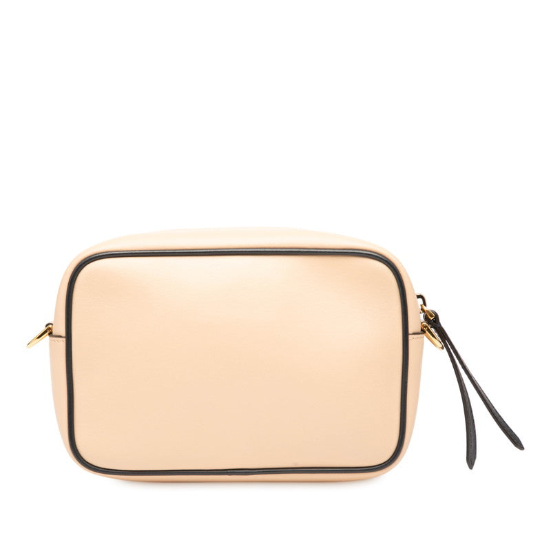 フェンディ カム ロゴ レザー ショルダー バッグ