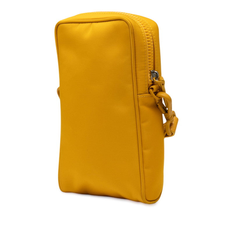 フェンディ FF ロゴ ナイロン レザー ショルダー バッグ