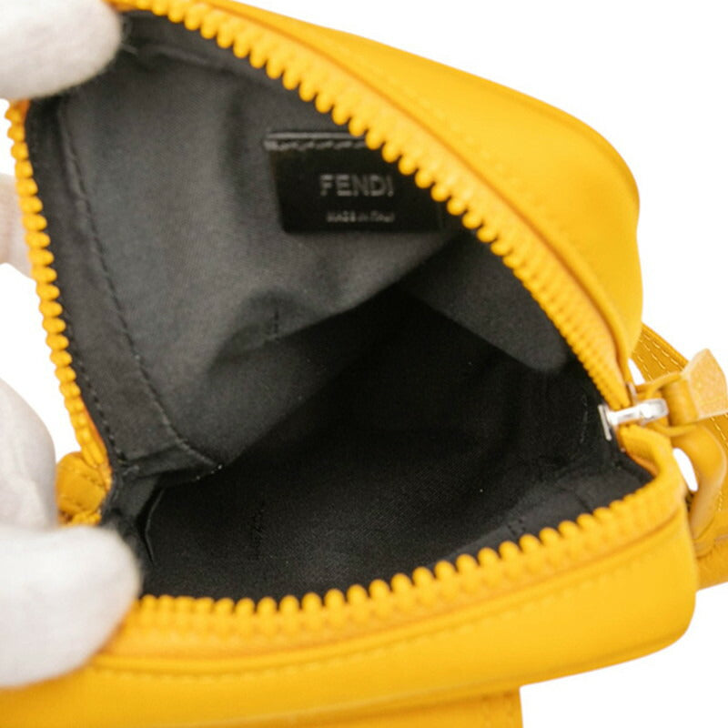 フェンディ FF ロゴ ナイロン レザー ショルダー バッグ