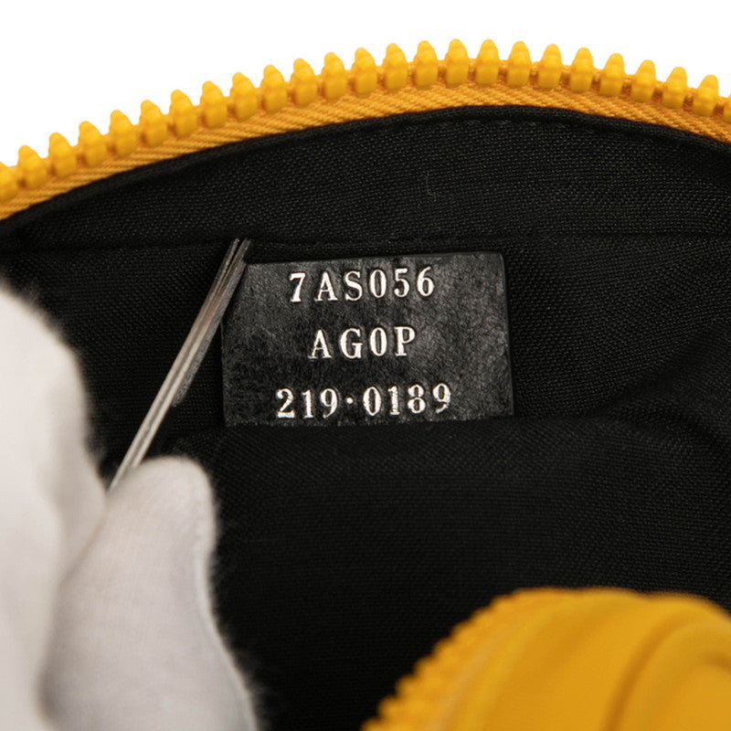 フェンディ FFロゴ ナイロン レザー ショルダーバッグ
