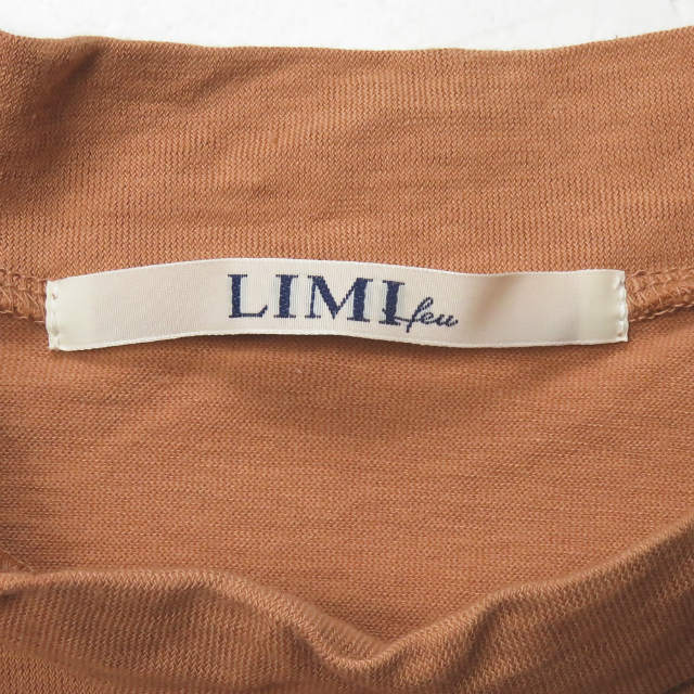 LIMI feu ハイ ネック 長袖 トップ ブラウン