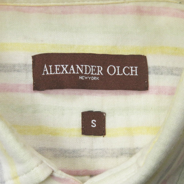 ALEXANDER OLCH コットン ストライプ シャツ S
