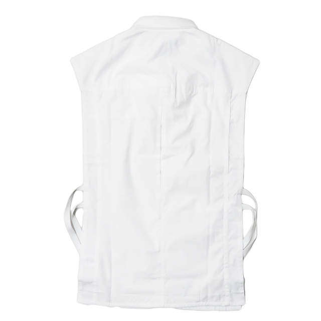 カシミ SOOK POPLIN BIB SHIRT コットンベスト