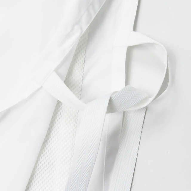 カシミ SOOK POPLIN BIB SHIRT コットンベスト