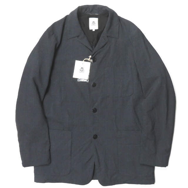 マンド ポリエステルレーヨンチェックカバーオールジャケット