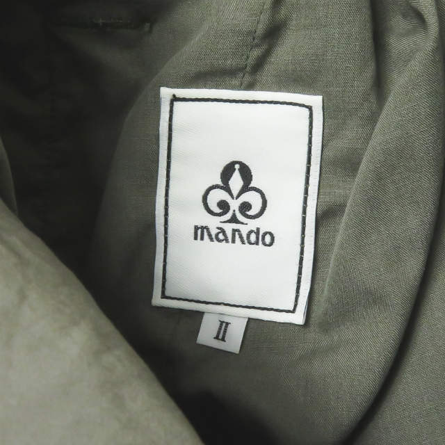 マンド GARMENT DYED MILITARY ポリエステルパンツ
