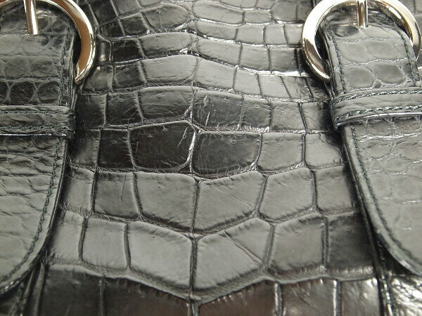 ROND et CARRE クロコダイル ハンドバッグ