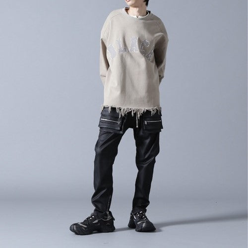 ダンケシェーン CUT FRINGE SWEAT CREWNECK コットン スウェット