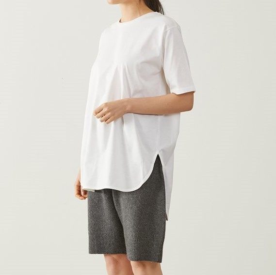 アダワス JERSEY ROUND HEM T S S コットントップス