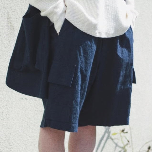 ニューアイ Garden S/S Shorts リネンコットン ショートパンツ