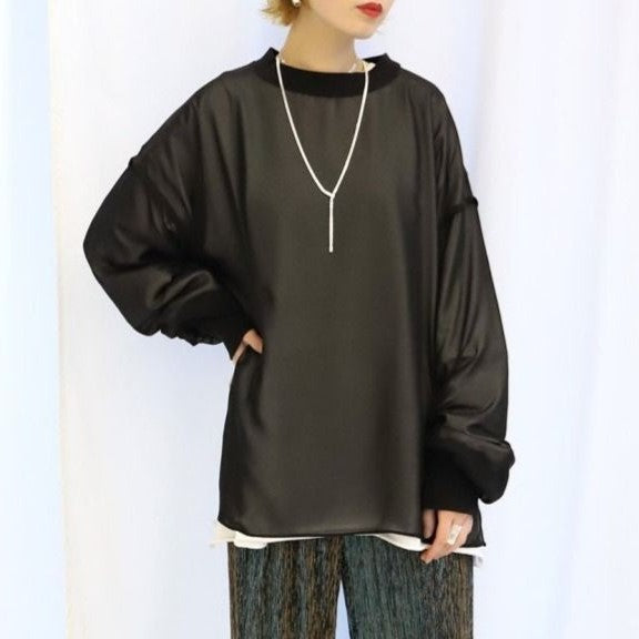 シティショップ CHIFFON LONG T-SHIRT シフォン長袖Tシャツ