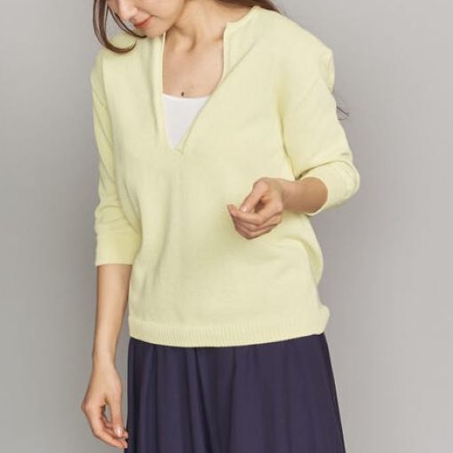 BEAUTY&YOUTH UNITED ARROWS スキッパーネックニット