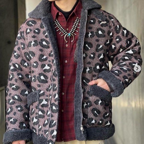 ニードルス Irvin Flying Jacket ビッグレオパードジャガード アウター