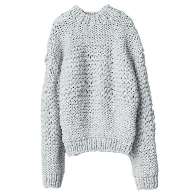 シュタイン LILY YARN HAND KNIT LS ポリエステルセーター