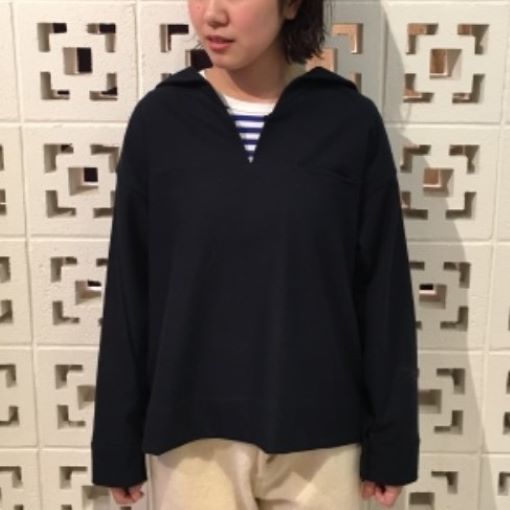 ビームスボーイ フラノセーラーカラーブラウス