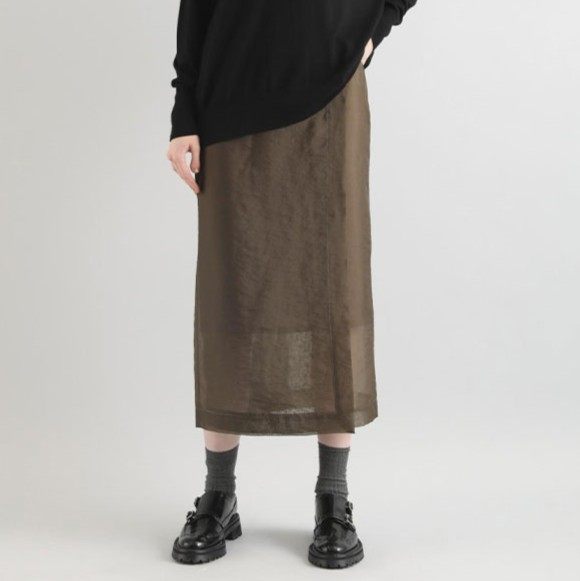 サクラ ORGANDY WRAP SKIRT スカート