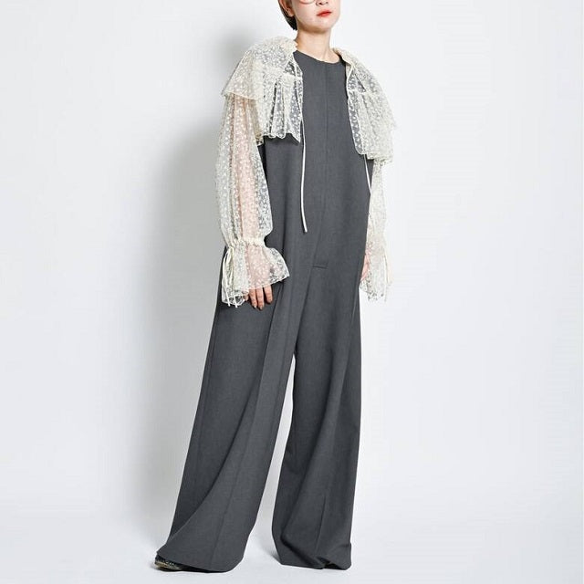 CITYSHOP ジップ ジャンプスーツ ポリエステル ジャンプスーツ