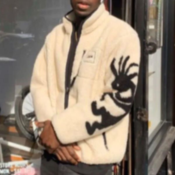 LQQK STUDIO KOKOPELLI FLEECE ポリエステルジャケット