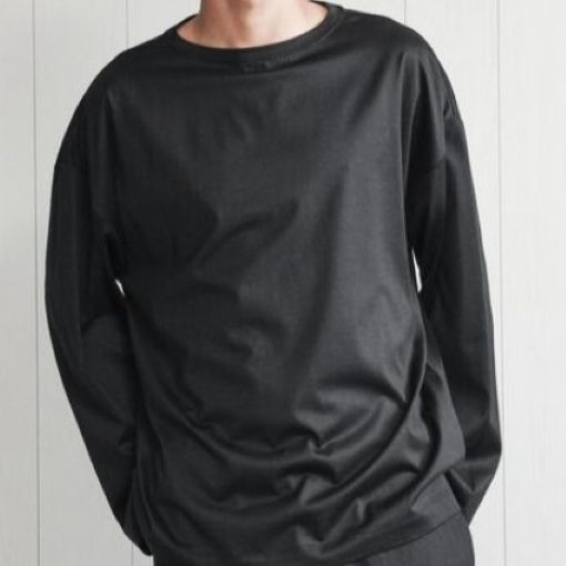 エイチビューティーアンドユース SHINY BOAT NECK PULLOVER コットントップス