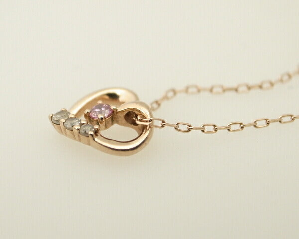 4℃ K10PG色石ネックレス
