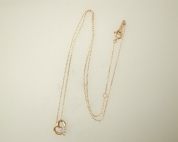 4℃ K10PG色石ネックレス