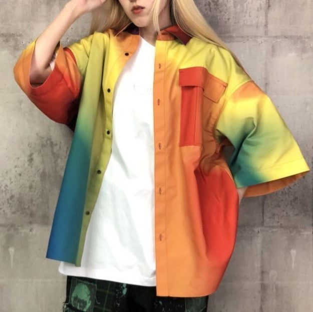 テンダーパーソン THERMOGRAPHY SHIRT ポリエステルシャツ