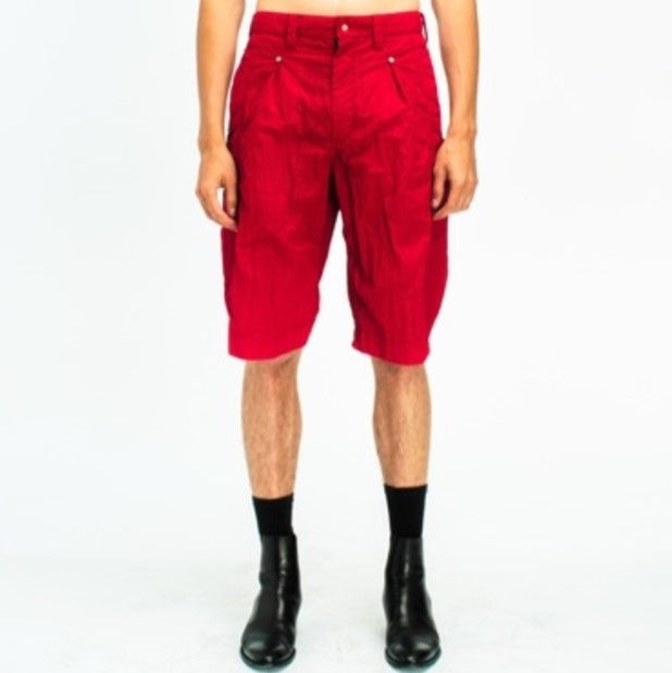 オマールアフリディ PANELLED WIDE SHORTS ナイロンショートパンツ