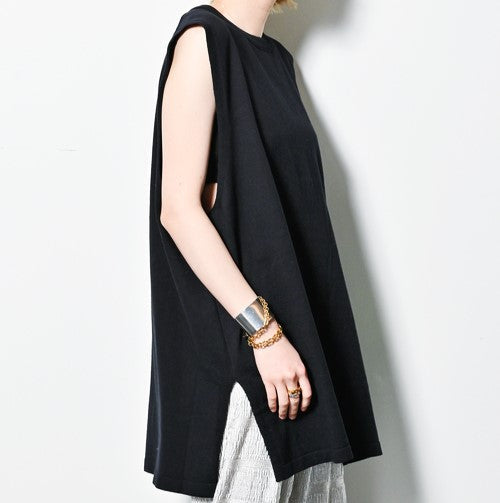 シティショップ N/SL KNIT PULLOVER 綿麻混紡 ニットトップス