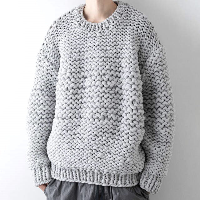 シュタイン LILY YARN HAND KNIT LS ポリエステルセーター