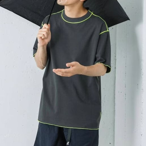 ジージージーグッドピープルグッドステッチンググッドプロダクト Crew Neck Short Sleeve T-shirts コットンナイロン 半袖Tシャツ