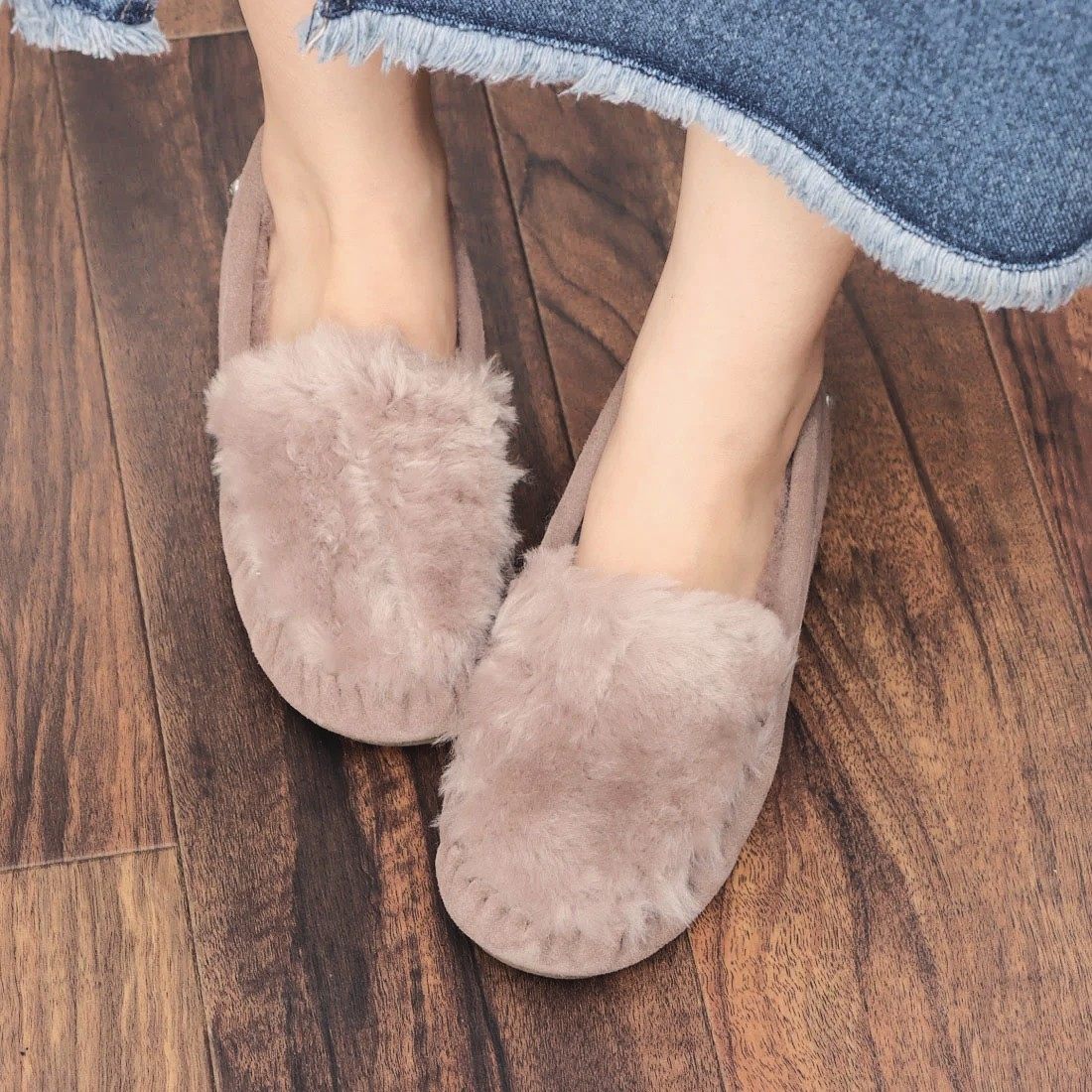 エミューオーストラリア Cairns Reverse Fur シープスキンシューズ