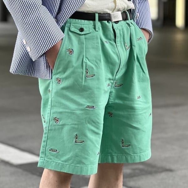 J.Crew × BEAMS PLUS ショーツ コットン ショーツ (限定)