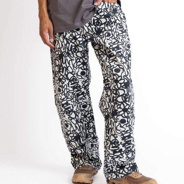 アルテアントワープ Flowers Allover Print コットンパンツ